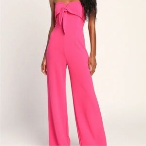 Lulu’s Elegant Pink Women's Jumpsuit sz 2